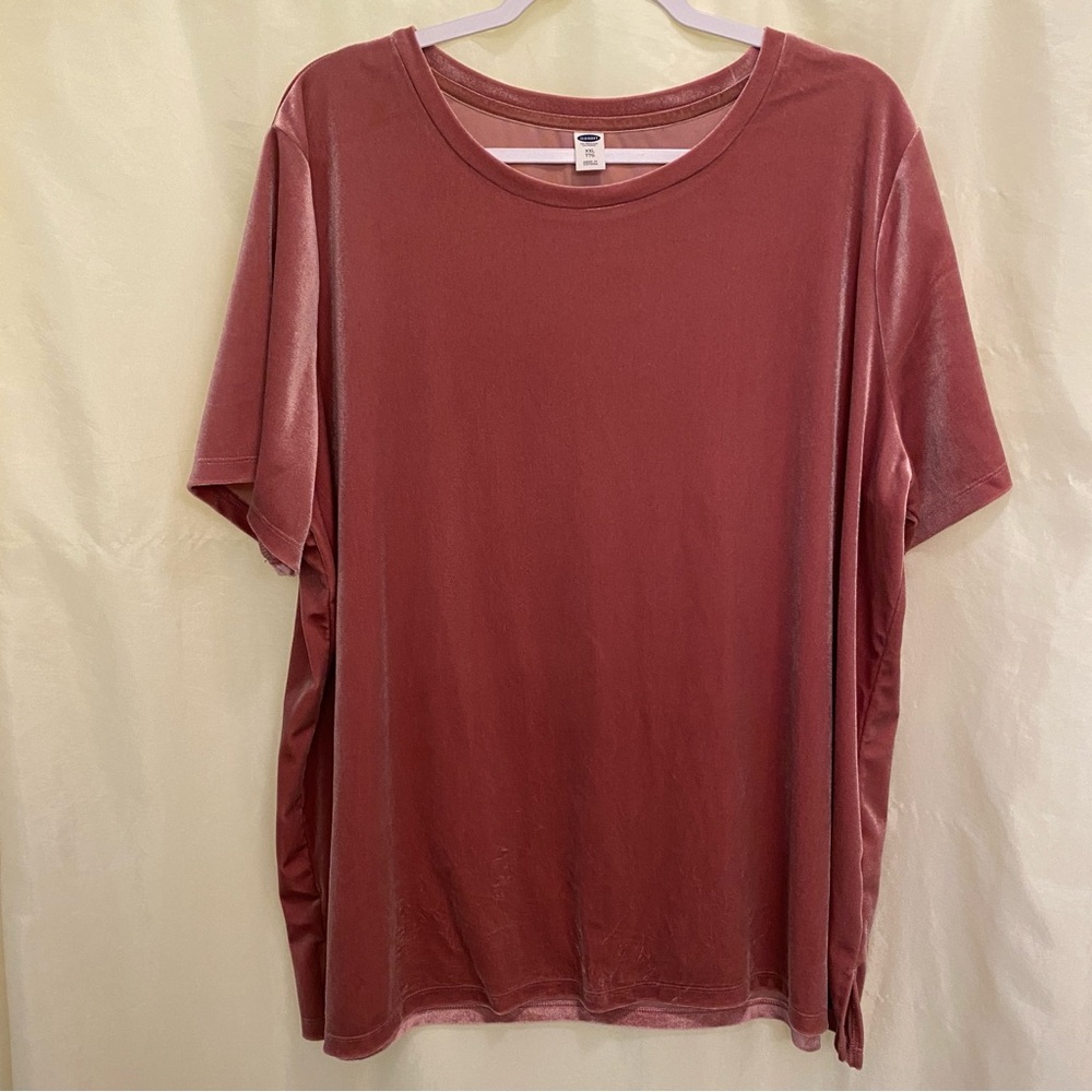 XXL Pink Velvet Top